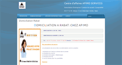 Desktop Screenshot of domiciliations-rabat.com