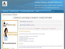 Tablet Screenshot of domiciliations-rabat.com